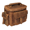 Sac Reporter KASZER collection Nevada Marron naturel clair touché velours 20874-