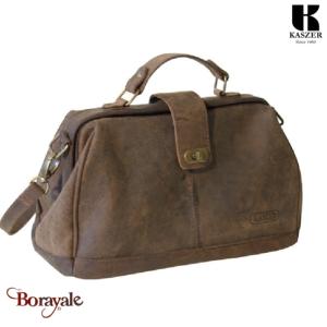 Sac à main KASZER collection Kansas marron naturel foncé 20051-C6