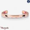 Bracelet Tom Hope Hybrid curf Rose Gold-White-PK: Taille M TM0426