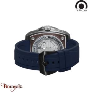 Bracelet de montre Tacs Watch caoutchouc bleu marine FKM 24 mm – Style AVL II Ho