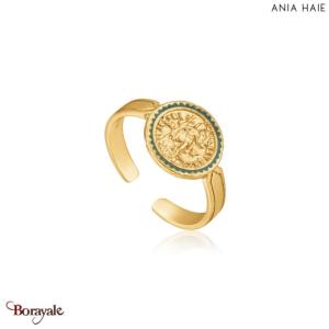 Bague Ania Haie Gold Digger plaqué or 14 carats sur argent R020-04G