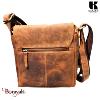 Sac bandoulière KASZER collection Nevada Marron naturel clair touché velours 208