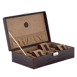 Coffret boite 10 montres, Friederich 1923 série le Croc, marron 20122-3