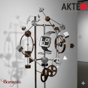 Montre AKTEO Monochrome CinetiK 35 mm noire carrée IMo13