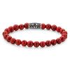 Bracelet Rebel & Rose Délice Rouge Vintage - 8mm M, Homme RR-80099-V-M