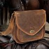Sac bandoulière KASZER collection Nevada Marron naturel clair touché velours 208
