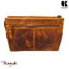 Trousse de toilette KASZER collection Oregon Marron naturel 556604-MC6