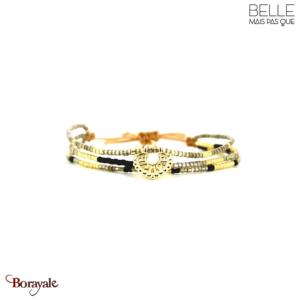 Bracelet Belle mais pas que, Precious Black, Doré et noir profond