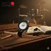 Montre AKTEO Art - Musique Batterie 38 mm noire ronde AMu71