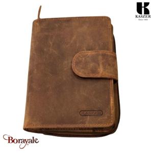 Porte monnaie KASZER collection Oregon Marron naturel 513702-MC6