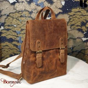 Sac à dos KASZER collection Nevada Marron naturel clair touché velours 20873-C6