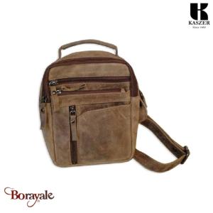 Sacoche KASZER collection Wyoming brun naturel moyen 20692-C6