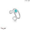 Bague d'oreille Ania Haie Turning Tide Turquoise argent 925° plaqué rhodium de h