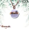 Collier howlite blanche, Collection: Perle de pierre YOLA