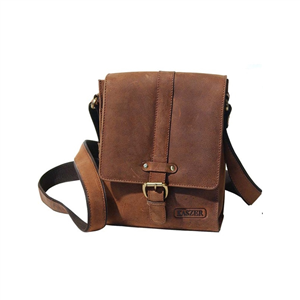 Sac bandoulière KASZER collection Nevada Marron naturel clair touché velours 208