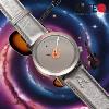 Montre AKTEO Art - Musique Guitare rouge 42 mm noire ronde AMu59