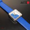 Montre AKTEO Art - Peinture Esquisse bleue carrée APe39