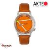 Montre AKTEO Sport Tennis terre battue 38 mm argent ronde SIn26