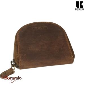 Porte monnaie crapaud KASZER collection Oregon Marron naturel 581904-C6
