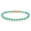 Bracelet Rebel & Rose Mix Turquoise Aventurine - 4mm - Plaqué or jaune 18 ct S,