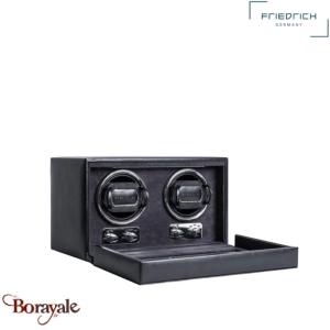 Remontoir 2 montres, Friederich 1923 série Bond à Led, noir 29482-9