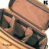 Sac Reporter KASZER collection Nevada Marron naturel clair touché velours 20874-