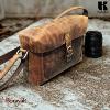 Sac bandoulière - caméra Bag KASZER collection Kansas marron naturel foncé 20047