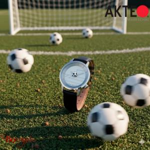 Montre AKTEO Sport Foot 38 mm argent ronde SEq02