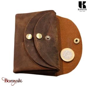 Porte monnaie KASZER collection Oregon Marron naturel 580804-MC6