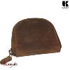 Porte monnaie crapaud KASZER collection Oregon Marron naturel 581904-C6