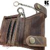 Portefeuille à chaîne moto KASZER collection Oregon Marron naturel 581704-MC6