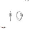 Boucles d'oreilles Ania Haie Forget Me Knot argent 925° plaqué rhodium de haute