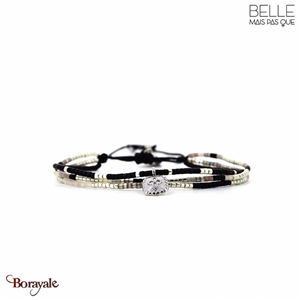 Bracelet Belle mais pas que, Collection: Velours noir B-2076-VENO