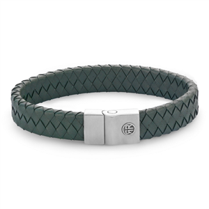 Bracelet Rebel & Rose Full Metal Premium vert 12 mm, Homme RR-M0045-S-M