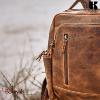 Sac à dos KASZER collection Nevada Marron naturel clair touché velours 20870-C6