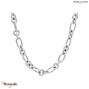 Collier Pierre Lannier Roxane acier argenté sans nickel BJ09A0101