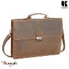 Cartable Serviette KASZER collection Nevada Marron naturel clair touché velours