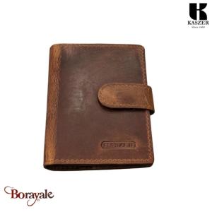 Porte cartes KASZER collection Oregon Marron naturel 500904-MC6