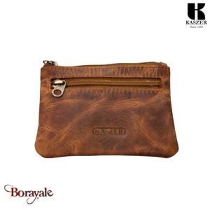 Porte monnaie - clés KASZER collection Oregon Marron naturel 500204-MC6