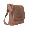 Sac bandoulière KASZER collection Nevada Marron naturel clair touché velours 208