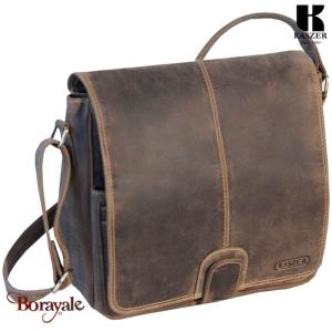 Besace Gibecière KASZER collection Wyoming brun naturel moyen 20603-C6