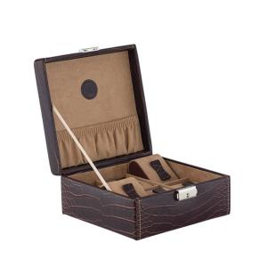 Coffret boite 6 montres, Friederich 1923 série le Croc, marron 20121-3