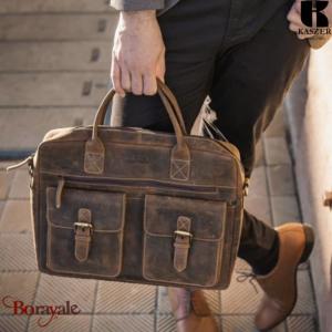 Cartable Serviette Kaszer collection Nevada en cuir de vachette 20842-C6