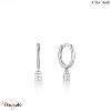 Boucles d'oreilles Ania Haie Under Lock & Key argent 925° plaqué rhodium de haut