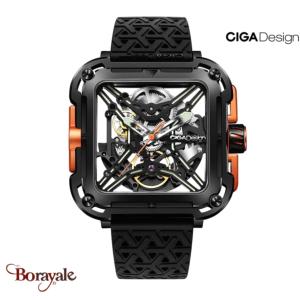 Montre Ciga Design Gorilla Orange homme X011-BL0G-W25BK