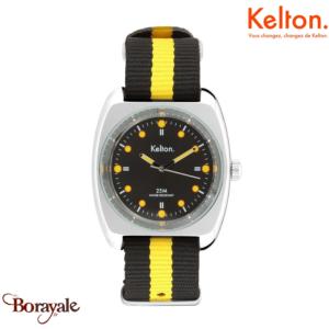 Montre KELTON RC 22 noire- jaune nato quartz Unisexe 9122432