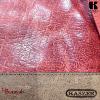 Pochette KASZER collection Wyoming naturel clair et rouge carmin 227513-R