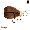 Porte clés KASZER collection Oregon Marron naturel 580704-MC6