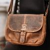 Sac bandoulière  KASZER collection Nevada Marron naturel clair touché velours 20