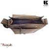 Sac bandoulière KASZER collection Nevada Marron naturel clair touché velours 208